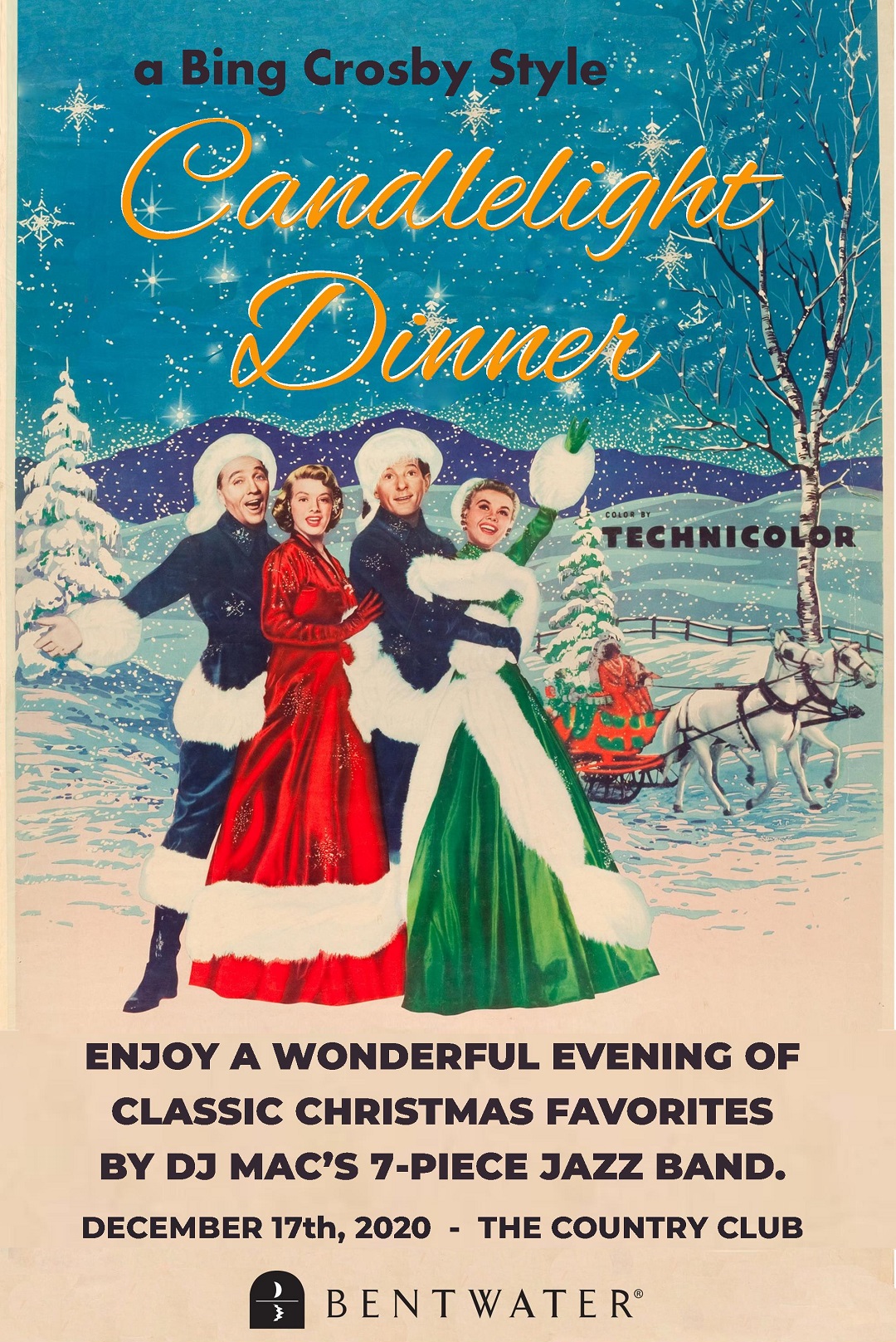 Bentwater Yacht & Country Club Calendar Event Bing Crosby Style