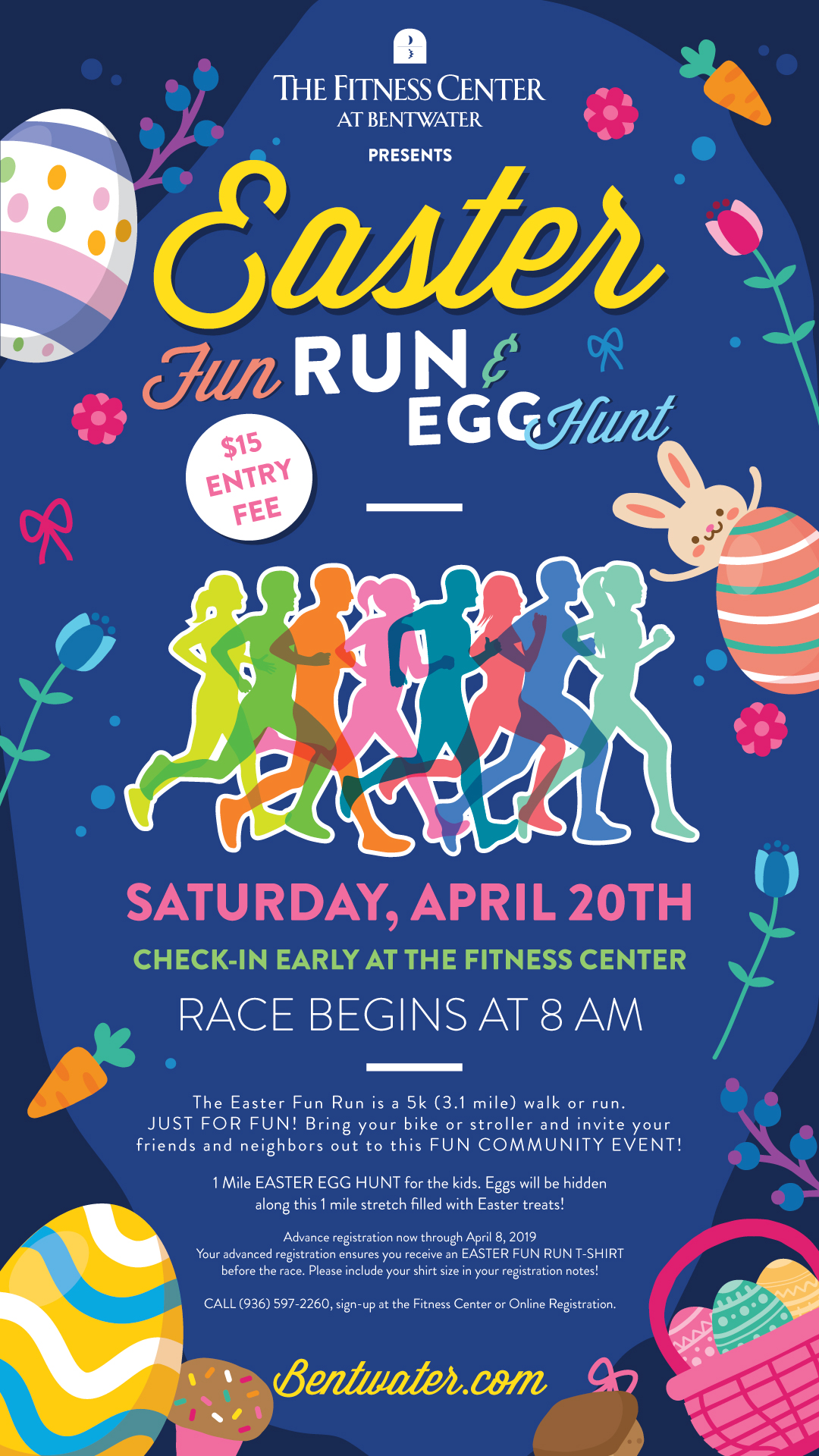 Bentwater Yacht & Country Club Calendar Event Easter Fun Run & Egg Hunt