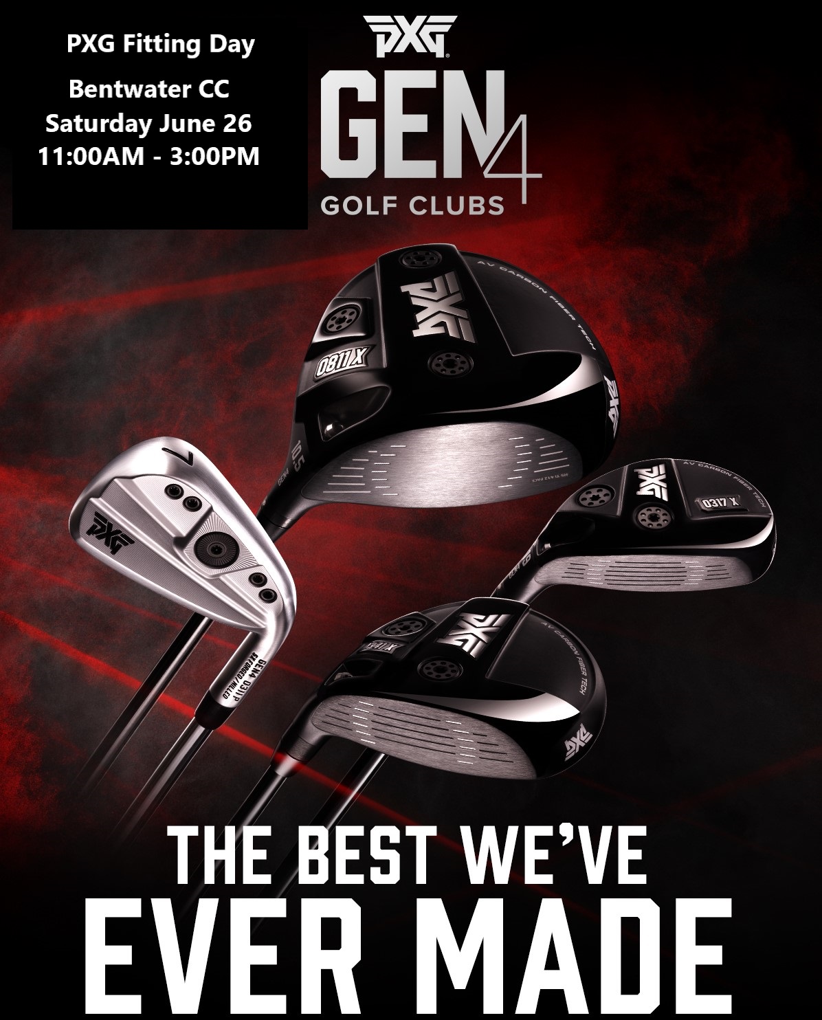 Bentwater Yacht & Country Club - Calendar Event - PXG DEMO DAY & CUSTOM  FITTING